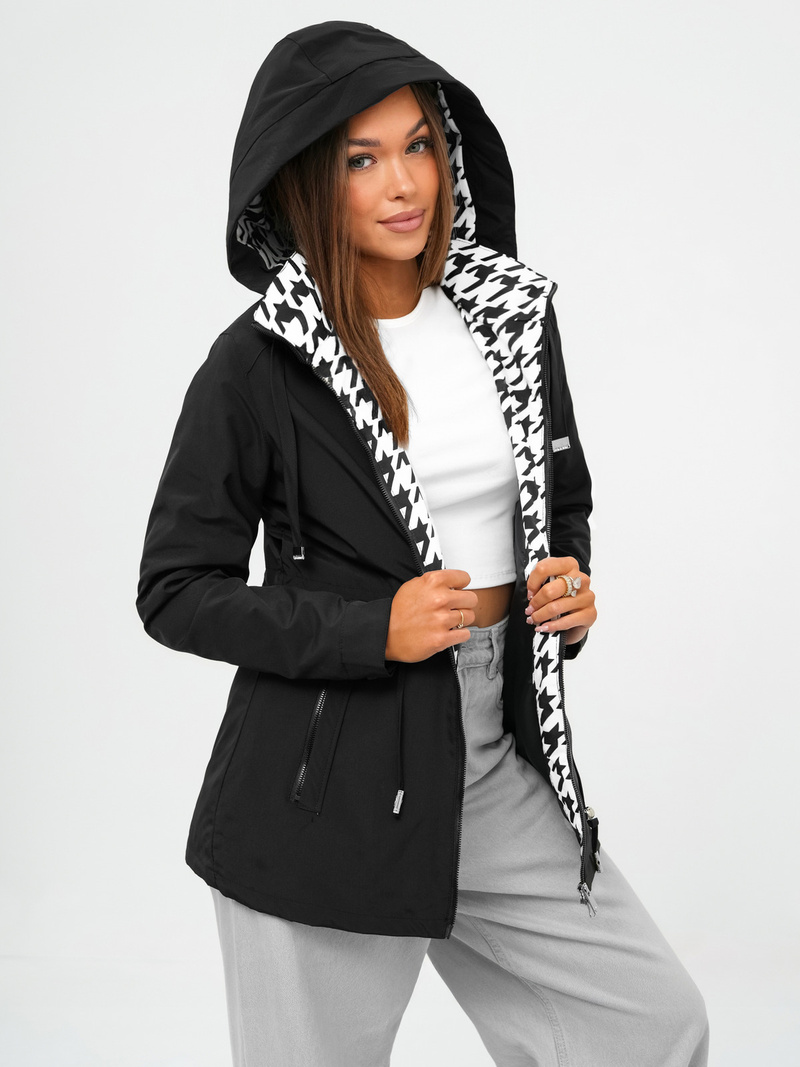Chaqueta de mujer en negra OZONEE JS/16M9252/392