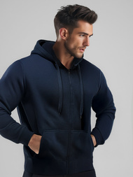 Sudadera de hombre granate oscuro OZONEE JS/2008