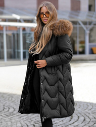 Chaqueta de mujer en negra OZONEE O/5M3229/392