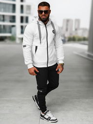 Chándal de hombre blanco-negro OZONEE O/LN11887