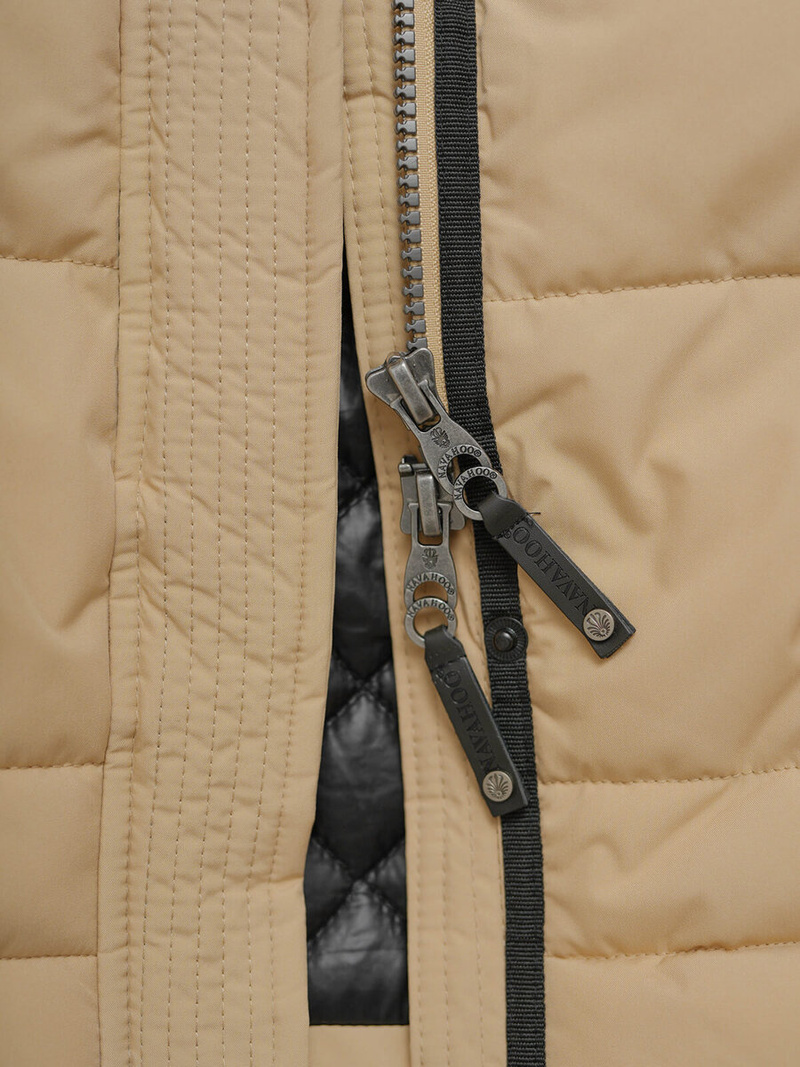 Chaqueta de mujer beige OZONEE O/W377Z