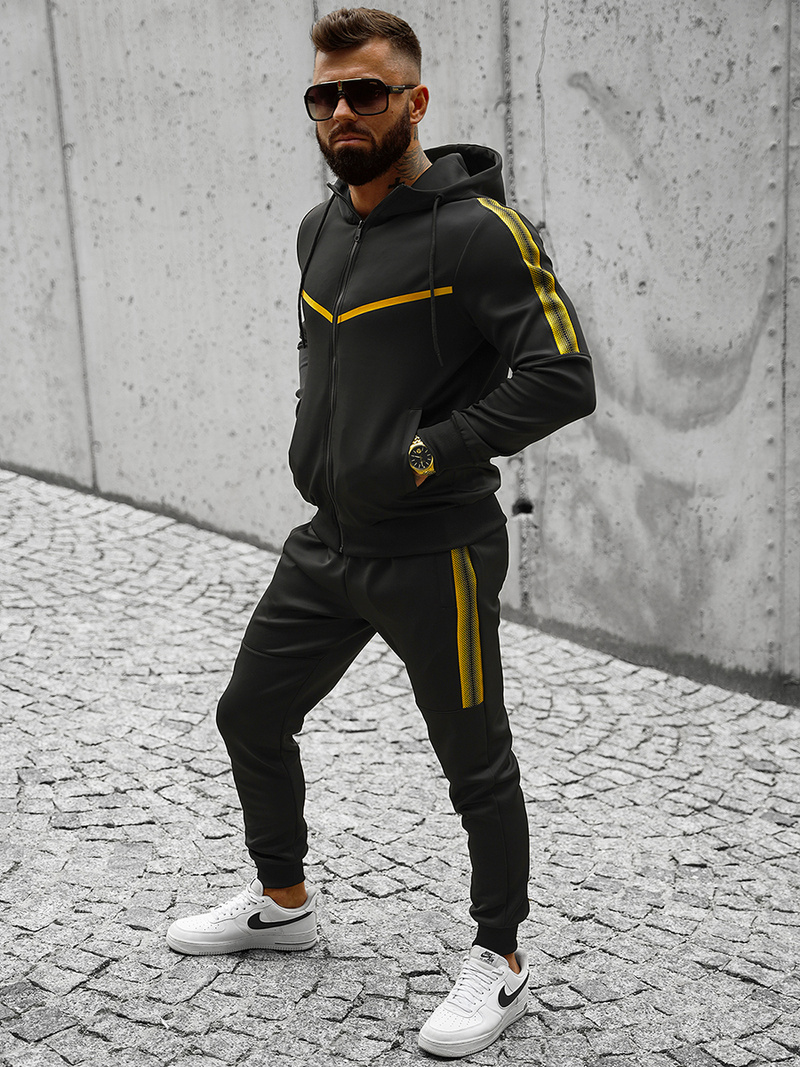 Chándal de hombre negro OZONEE JS/C8117
