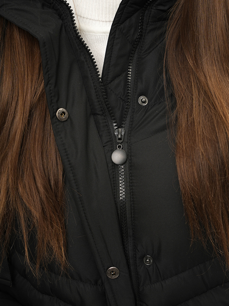 Chaqueta de mujer en negra OZONEE JS/M738/392