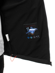 Chaqueta de hombre negro-naranja OZONEE GE/12263Z