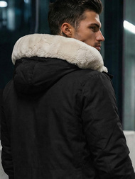 Chaqueta de invierno de hombre negra OZONEE JS/5M120/392Z