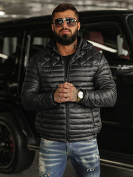 Chaqueta de hombre negra OZONEE JS/16M9328/392BZ