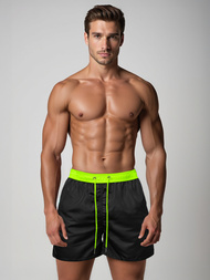 Bañador de hombre negro/amarillo OZONEE JS/17K561/5Z