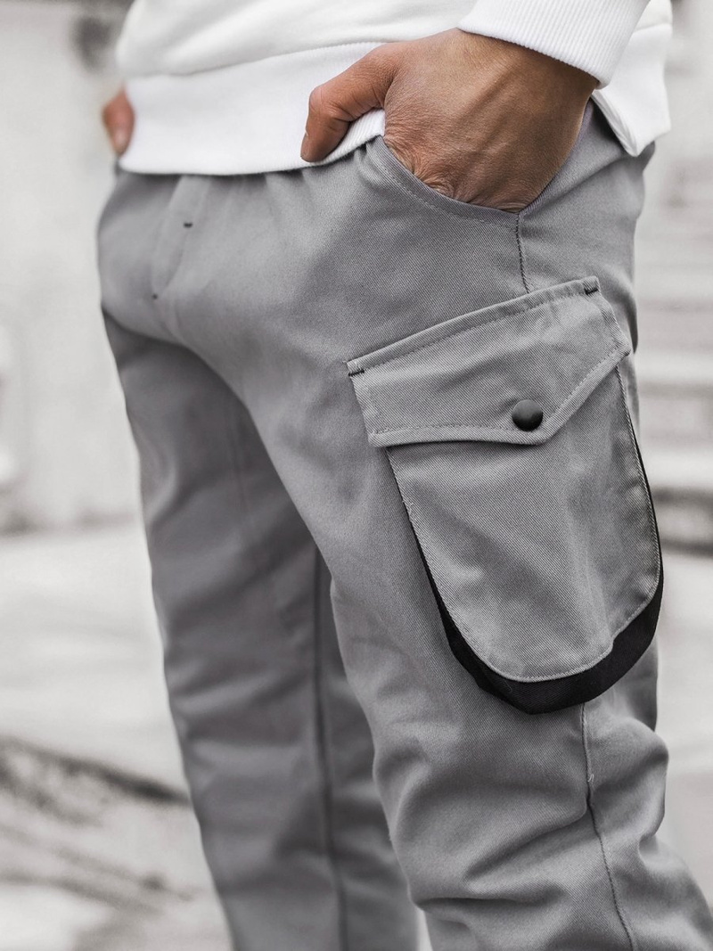 Pantalón jogger de hombre gris OZONEE A/705