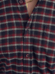 Camisa de hombre burdeos OZONEE V/V176Z