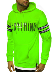 Sudadera de hombre neón verde OZONEE MACH/3123
