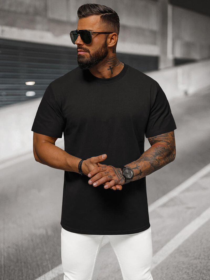 Camiseta de hombre negras OZONEE NB/MT3098
