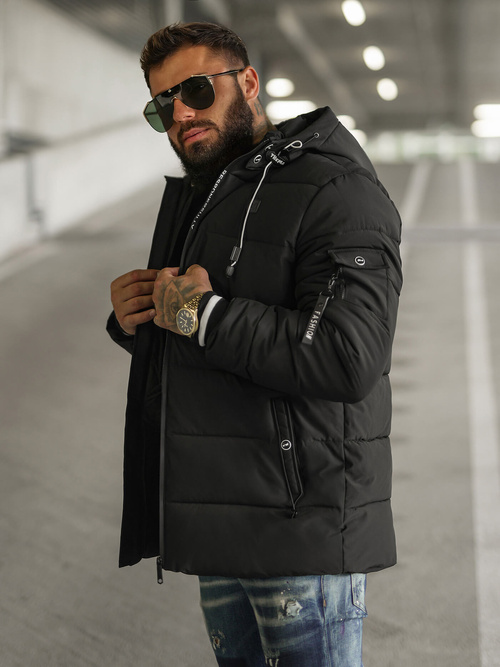 Chaqueta de hombre negra OZONEE JS/57M7502/392Z