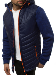 Chaqueta de hombre azul marino OZONEE JS/KS2001K