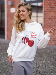 Sudadera de mujer blanca OZONEE JS/8B856/1