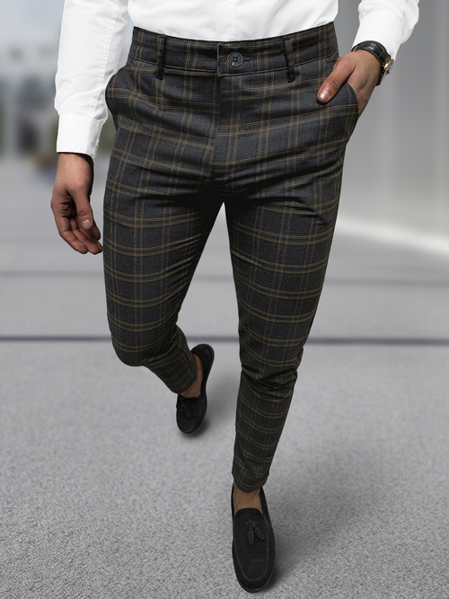 Pantalón chino de hombre grafito OZONEE DJ/5632