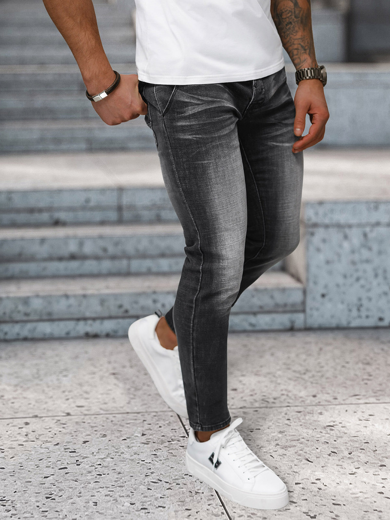 Vaqueros de hombre negras OZONEE NB/MP0091N