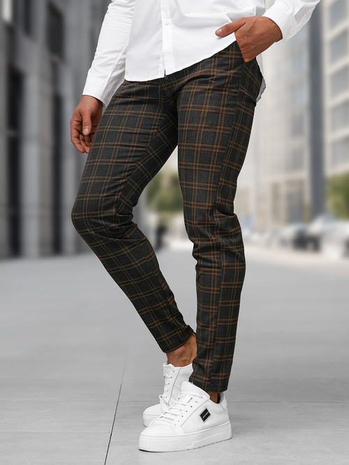 Pantalón chino de hombre grafito OZONEE DJ/5632Z