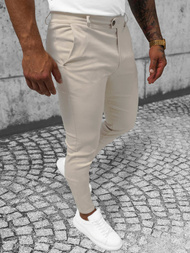 Pantalón chino de hombre beige OZONEE O/P4049