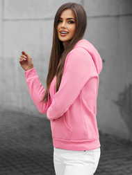Sudadera de mujer rosa claro OZONEE JS/W03Z