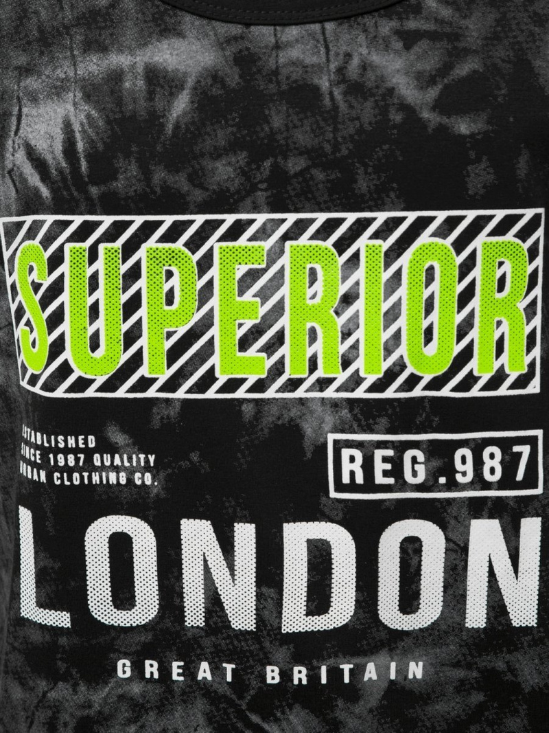 Camiseta sin mangas de hombre negra OZONEE JS/SS11037Z