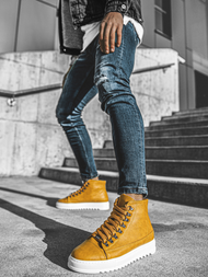 Sneakers altas de hombre camel OZONEE W/034