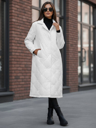 Chaqueta de mujer blanca OZONEE JS/5M3177/281Z