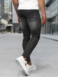Vaqueros de hombre negras OZONEE NB/MP0142NZ