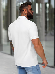 Polo de hombre blanca OZONEE NB/MT3124