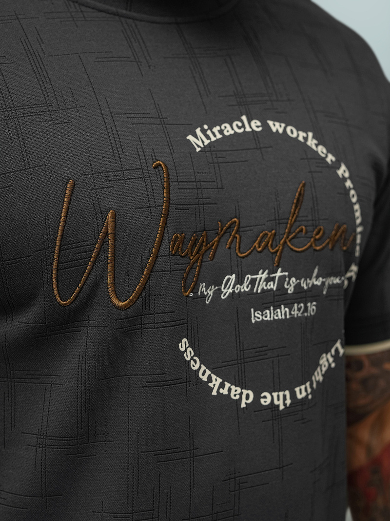 Camiseta de hombre negras OZONEE O/QQ1535