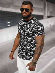 Camiseta de hombre negra OZONEE JS/8T1205/3