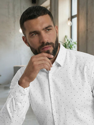 Camisa de hombre blanca OZONEE V/V180Z