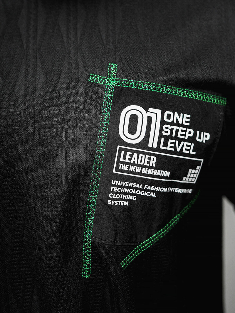 Camiseta de hombre negra OZONEE O/3C333