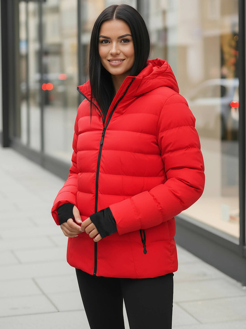 Chaqueta de mujer roja OZONEE JS/M769/270