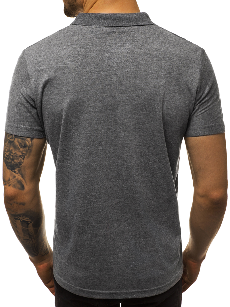 Polo de hombre grafito OZONEE JS/GD01