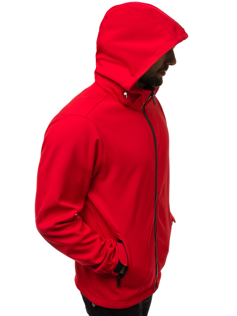Chaqueta softshell de hombre roja OZONEE JS/56008Z