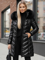 Chaqueta de mujer negro OZONEE JS/16M9100/392Z