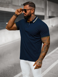 Polo de hombre azul marino OZONEE O/DA729