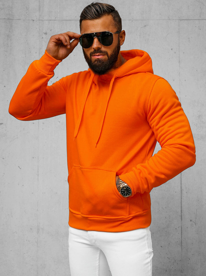 Sudadera de hombre naranja OZONEE JS/2009Z