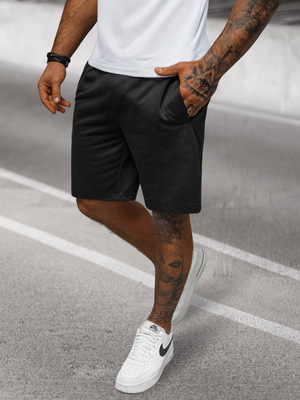 Pantalón corto de hombre negras OZONEE JS/8K100/3Z