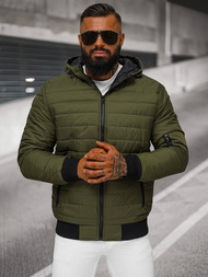 Chaqueta de hombre verde OZONEE JS/MY13Z