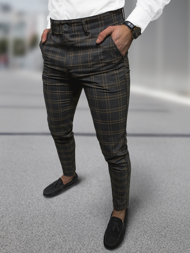 Pantalón chino de hombre grafito OZONEE DJ/5632