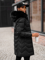 Chaqueta de mujer negra OZONEE JS/16M9121/392Z