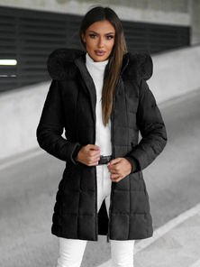 Chaqueta de mujer negra OZONEE JS/16M9119/392Z