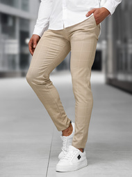Pantalón chino de hombre beige OZONEE DJ/5505Z