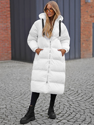 Chaqueta de mujer blanca OZONEE JS/5M3163/281Z