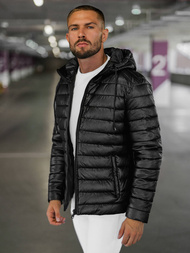 Chaqueta de hombre negra OZONEE O/11Z8088Z