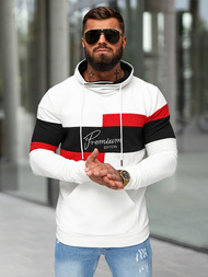 Sudadera de hombre blanca OZONEE O/B7524Z