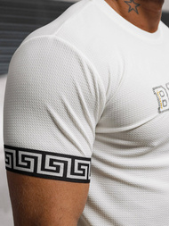 Camiseta de hombre blanco OZONEE O/T7571