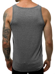 Camiseta sin mangas de hombre grafito OZONEE JS/SS11033