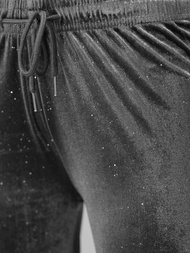 Pantalones velour de mujer grafito OZONEE JS/92K519/10